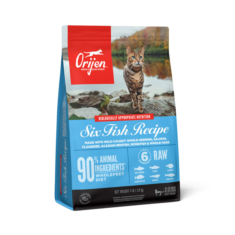ORIJEN Six Fish Biologically Appropriate Dry Cat Food 1.8kg