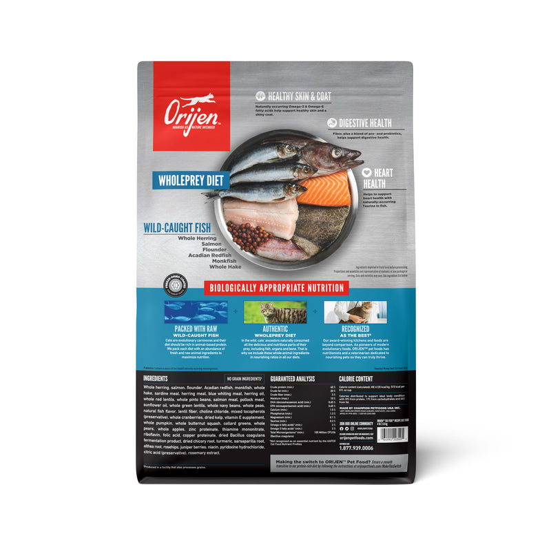ORIJEN Six Fish Biologically Appropriate Dry Cat Food 1.8kg