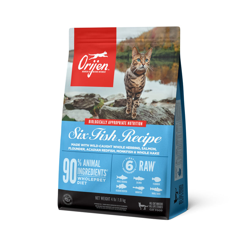 ORIJEN Six Fish Biologically Appropriate Dry Cat Food 1.8kg-Habitat Pet Supplies