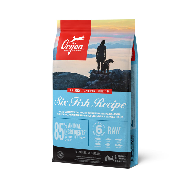 ORIJEN Six Fish Biologically Appropriate Dry Dog Food 10.6kg-Habitat Pet Supplies