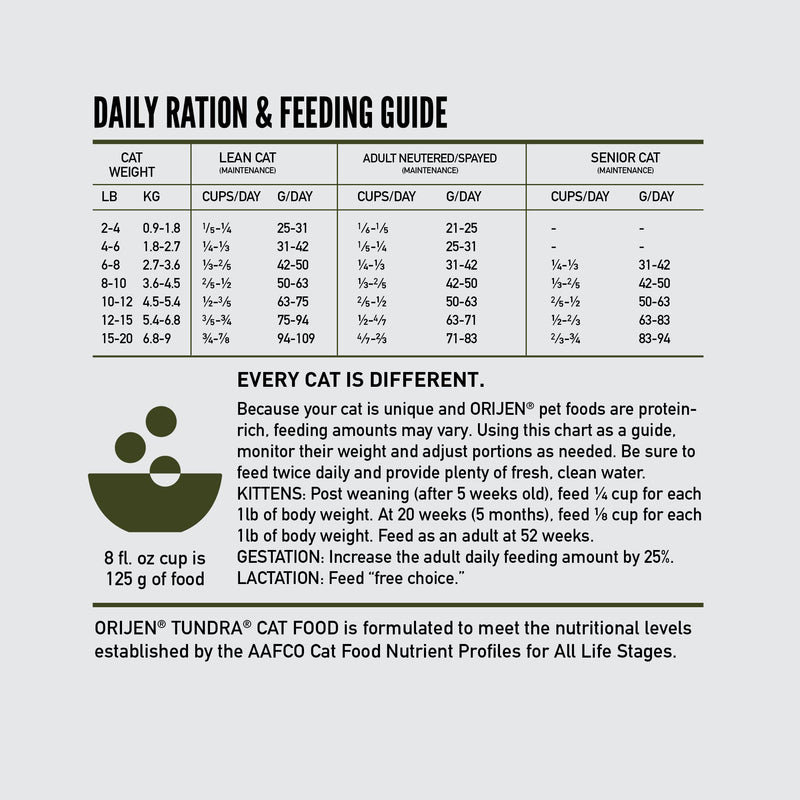 ORIJEN Tundra Biologically Appropriate Dry Cat Food 1.8kg