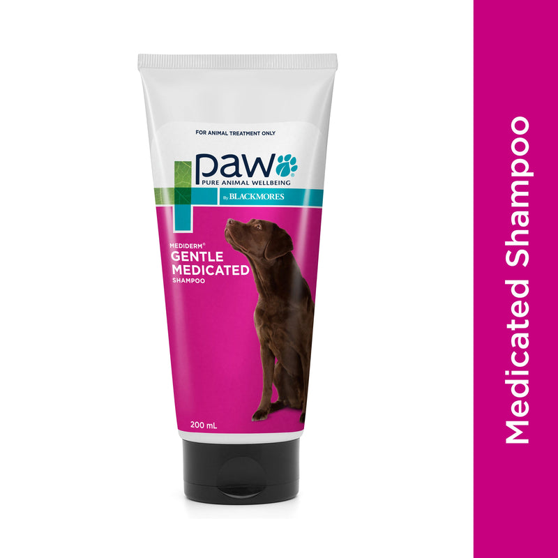 PAW by Blackmores MediDerm Gentle Medicated Shampoo for Dogs 200ml