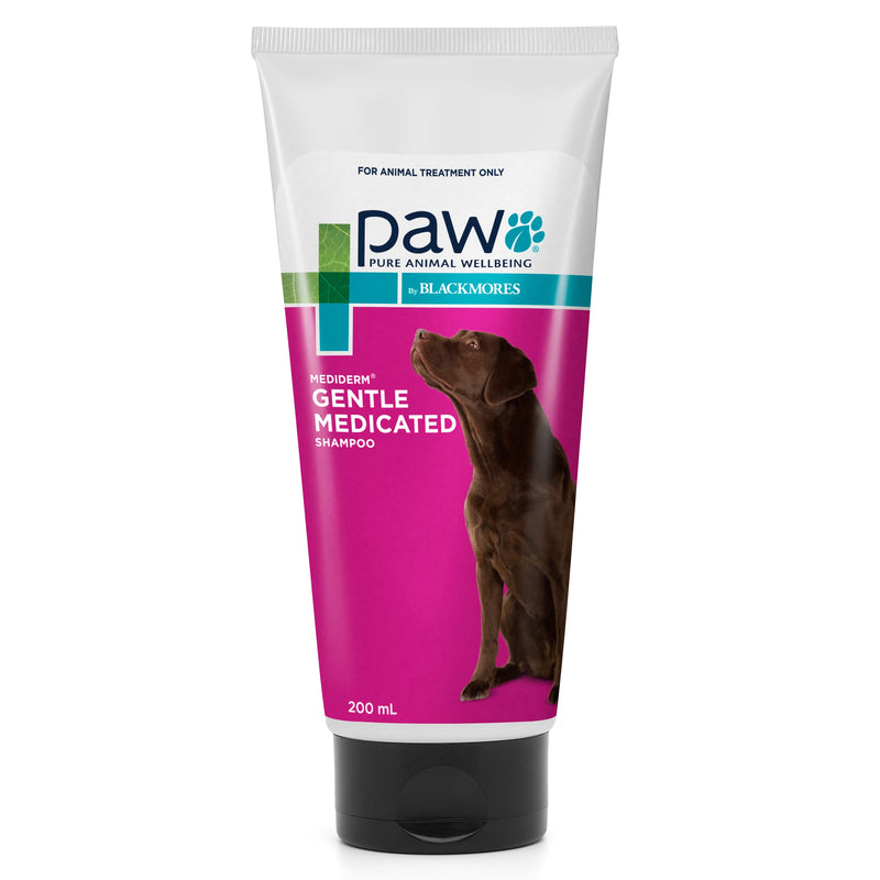 PAW by Blackmores MediDerm Gentle Medicated Shampoo for Dogs 200ml-Habitat Pet Supplies