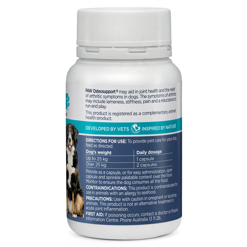 PAW by Blackmores Osteosupport Joint Care Powder Capsules for Dogs 80 Pack