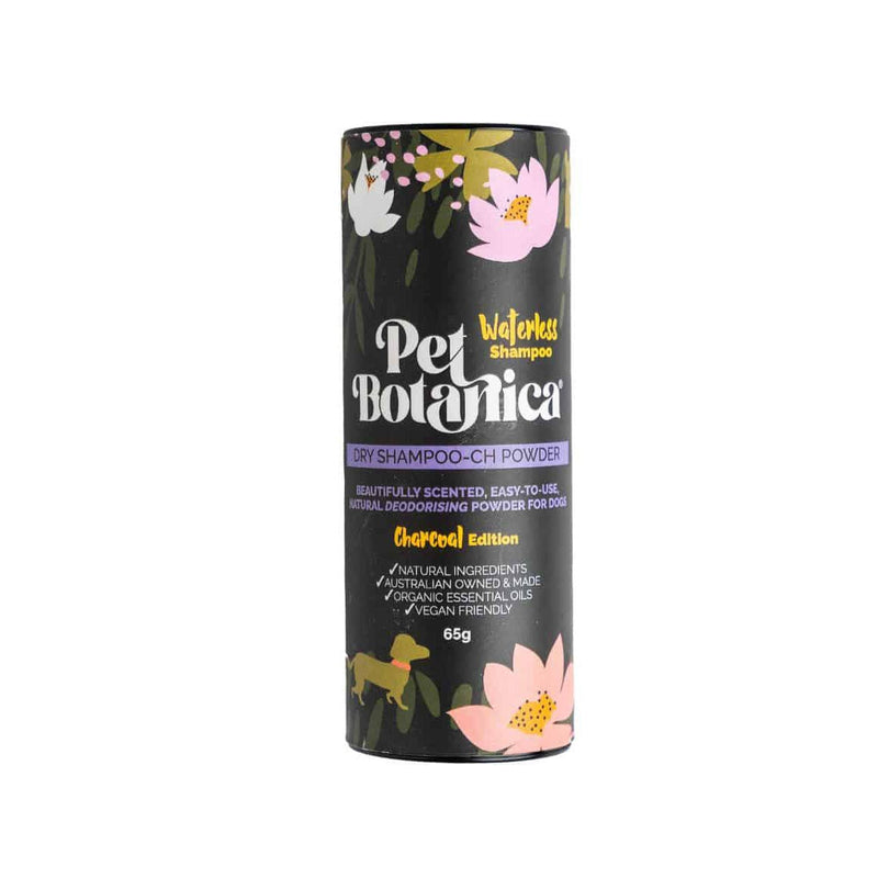 Pet Botanica Dry Shampoo Powder Charcoal Edition for Dogs 65g-Habitat Pet Supplies
