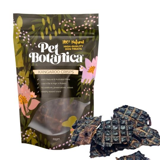 Pet Botanica Kangaroo Lung Crisps Dog Treats 65g