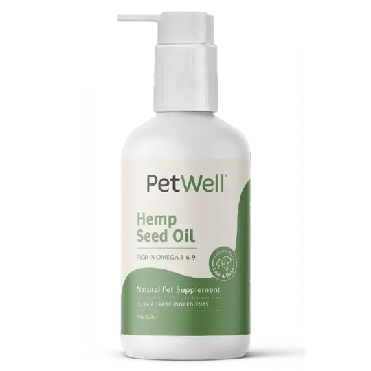 PetWell Hemp Seed Oil for Dogs and Cats 250ml