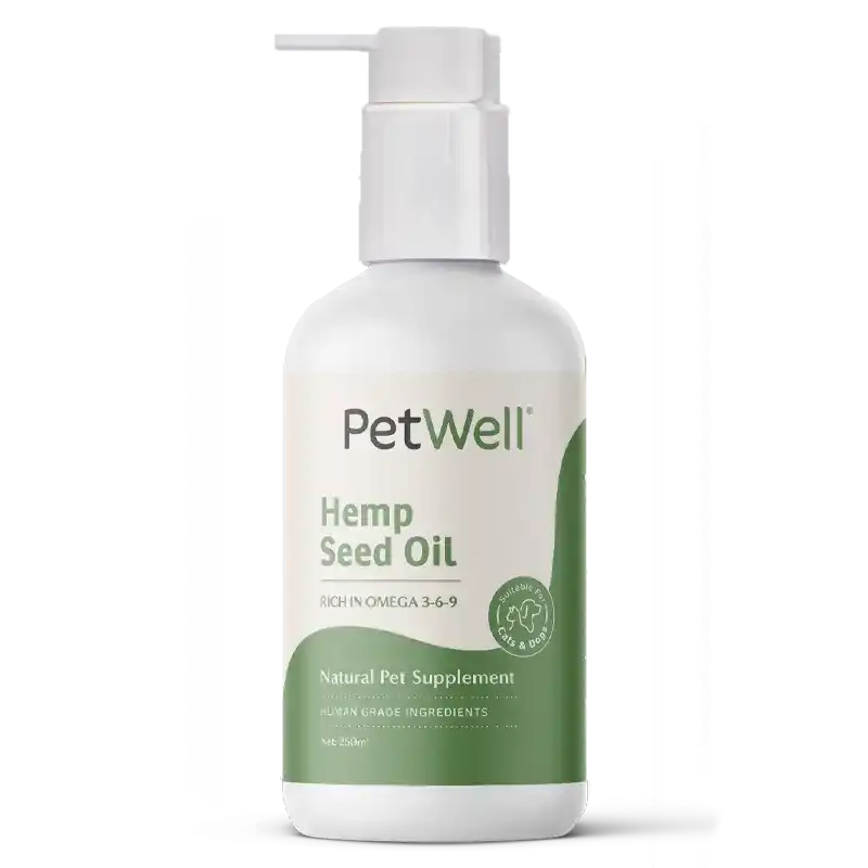 PetWell Hemp Seed Oil for Dogs and Cats 250ml-Habitat Pet Supplies
