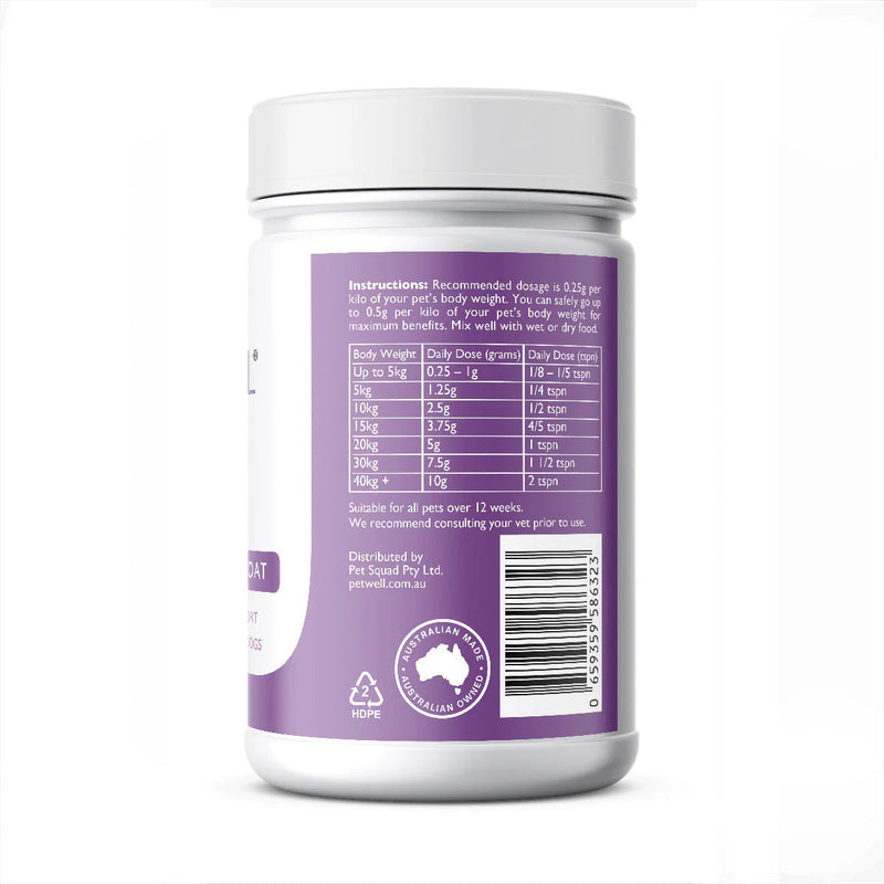 PetWell Relief Allergy Skin and Coat Supplement for Dogs and Cats 125g *!*!*