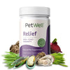 PetWell Relief Allergy Skin and Coat Supplement for Dogs and Cats 125g