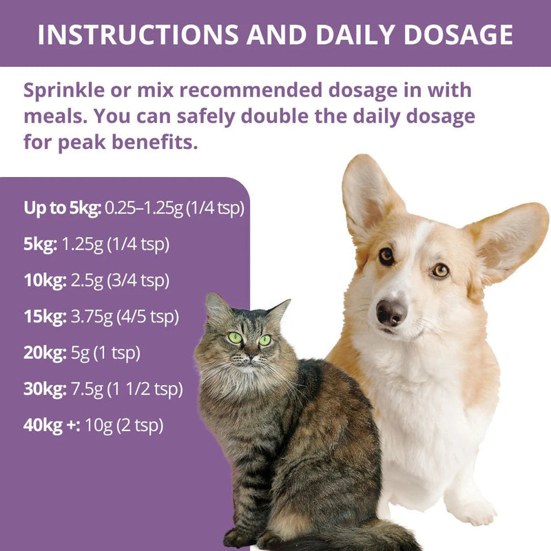 PetWell Relief Allergy Skin and Coat Supplement for Dogs and Cats 125g *!*!*