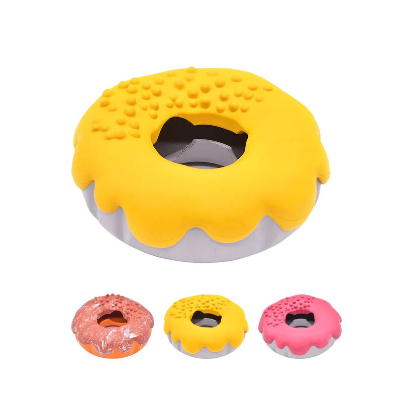 Petopia Tough Mochi Donut Rubber Dog Toy Assorted Colours