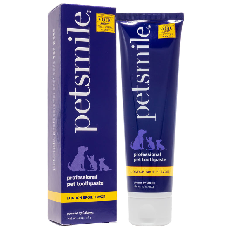 Petsmile Beef London Broil Flavoured Professional Toothpaste for Dogs and Cats 4.2oz/119g-Habitat Pet Supplies