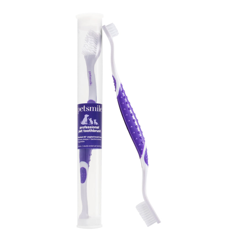 Petsmile Professional Dual Ended Toothbrush for Dogs and Cats-Habitat Pet Supplies