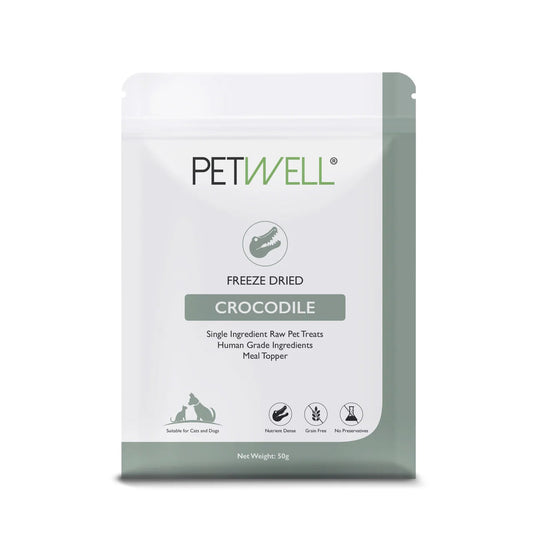 Petwell Freeze Dried Crocodile Treats for Dogs and Cats 50g