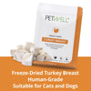 Petwell Freeze Dried Turkey Breast Treats for Dogs and Cats 80g