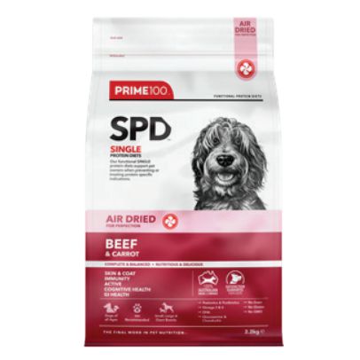 Prime 100 SPD Air Beef and Carrot Dog Food 2.2kg-Habitat Pet Supplies
