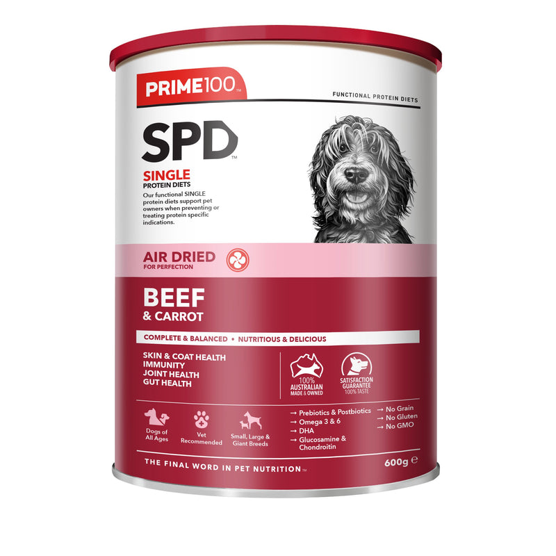 Prime 100 SPD Air Beef and Carrot Dog Food 600g-Habitat Pet Supplies