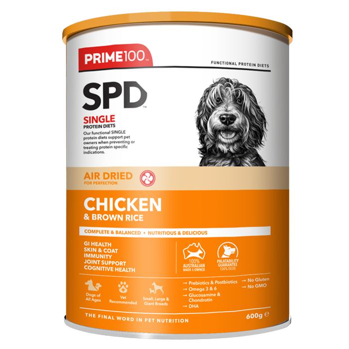Prime 100 SPD Air Chicken and Brown Rice Dog Food 600g-Habitat Pet Supplies