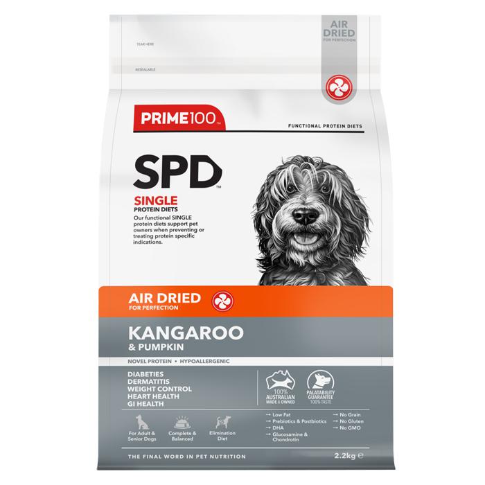 Prime 100 SPD Air Kangaroo and Pumpkin Dog Food 2.2kg-Habitat Pet Supplies