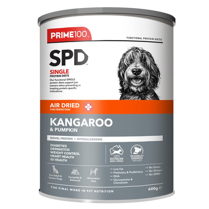 Prime 100 SPD Air Kangaroo and Pumpkin Dog Food 600g-Habitat Pet Supplies