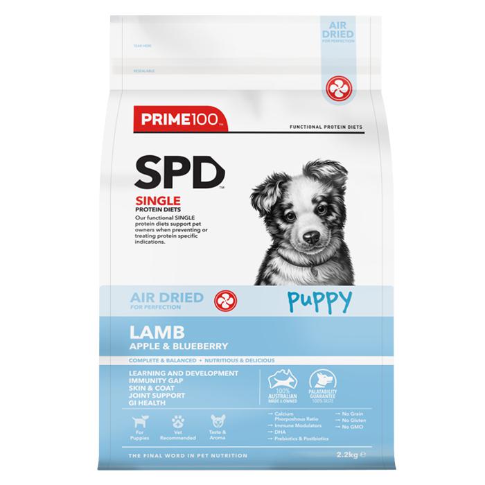 Prime 100 SPD Air Lamb, Apple and Blueberry Puppy Food 2.2kg-Habitat Pet Supplies