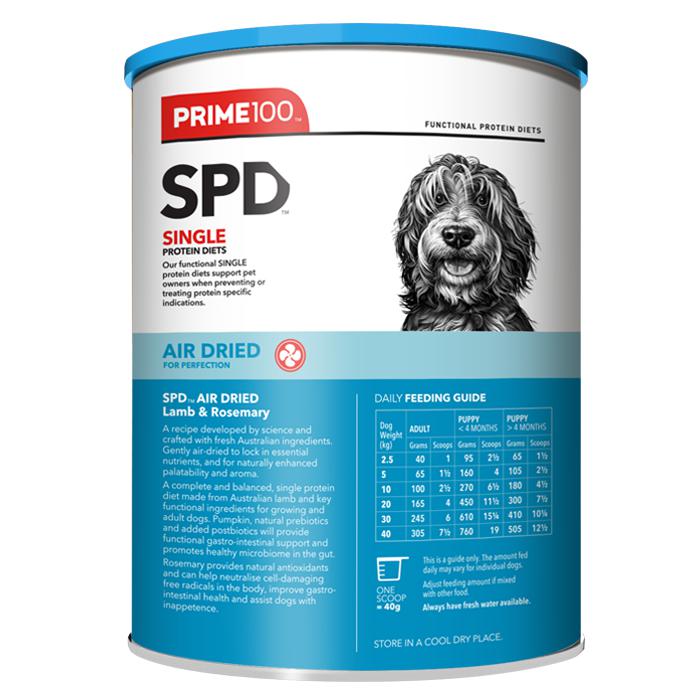 Prime 100 SPD Air Lamb and Rosemary Dog Food 600g