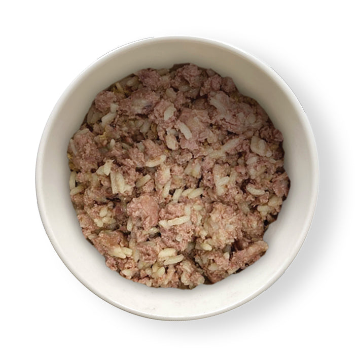 Prime 100 Slow Cooked Chicken and Brown Rice Dog Food 354g x12