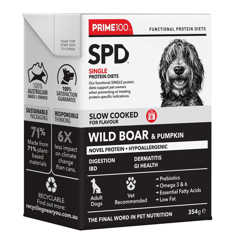Prime 100 Slow Cooked Wild Boar and Pumpkin 354g-Habitat Pet Supplies
