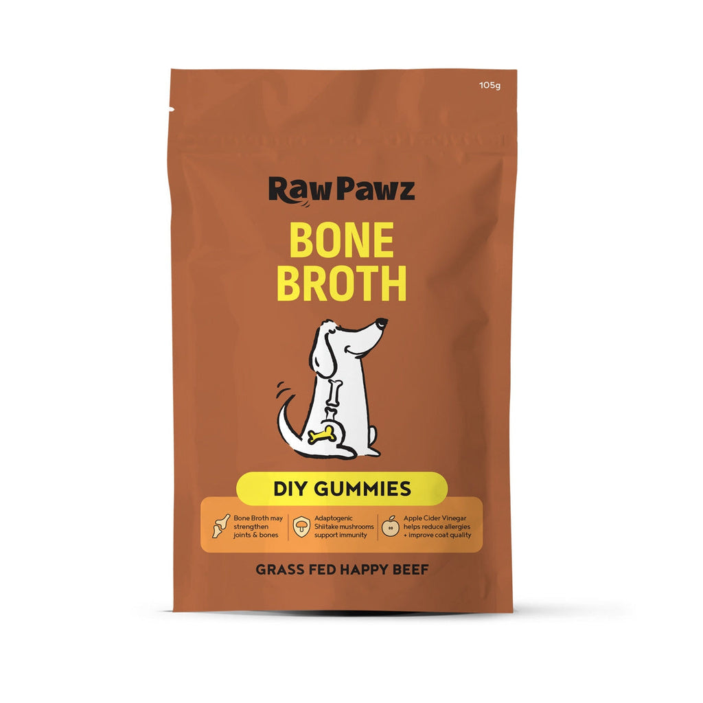 Raw Pawz DIY Gummies Bone Broth Dog Treats 90g-Habitat Pet Supplies