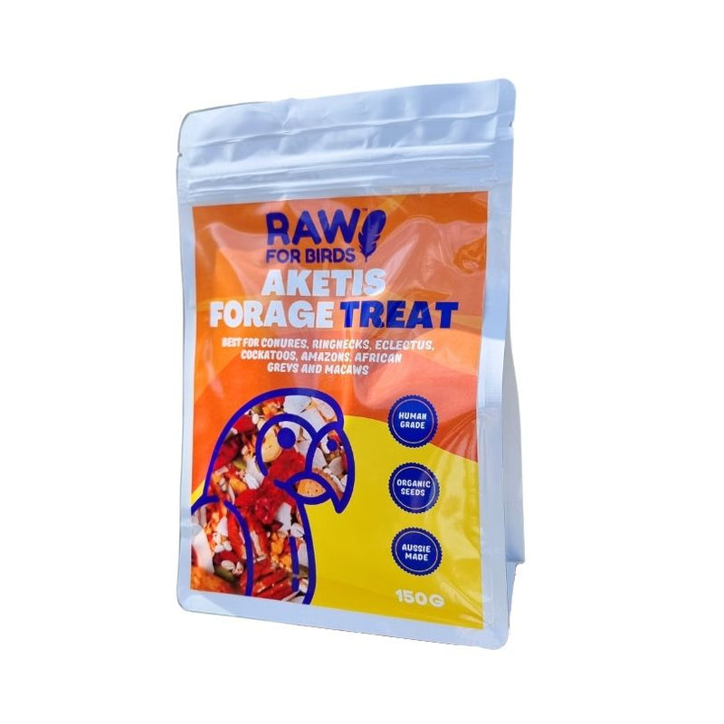 Raw for Birds Aketis Forage Treat Blend 150g***-Habitat Pet Supplies