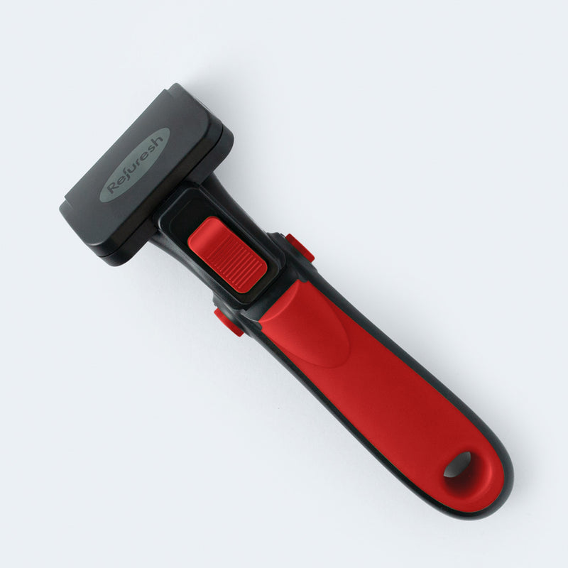 Refuresh Short and Medium Hair Dog Deshedding Tool Red Small