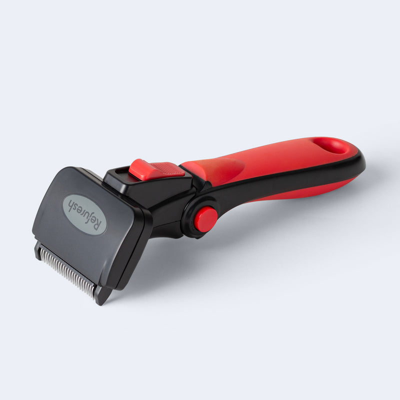 Refuresh Short and Medium Hair Dog Deshedding Tool Red Small