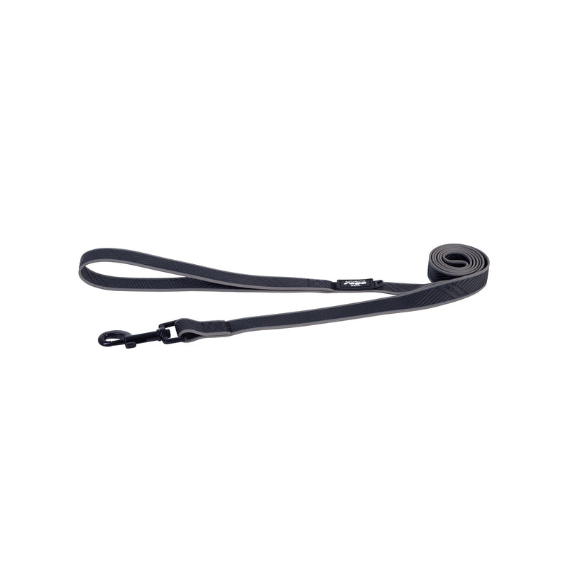 Rogz Classic Amphibian Black Dog Lead Large (+_+)-Habitat Pet Supplies