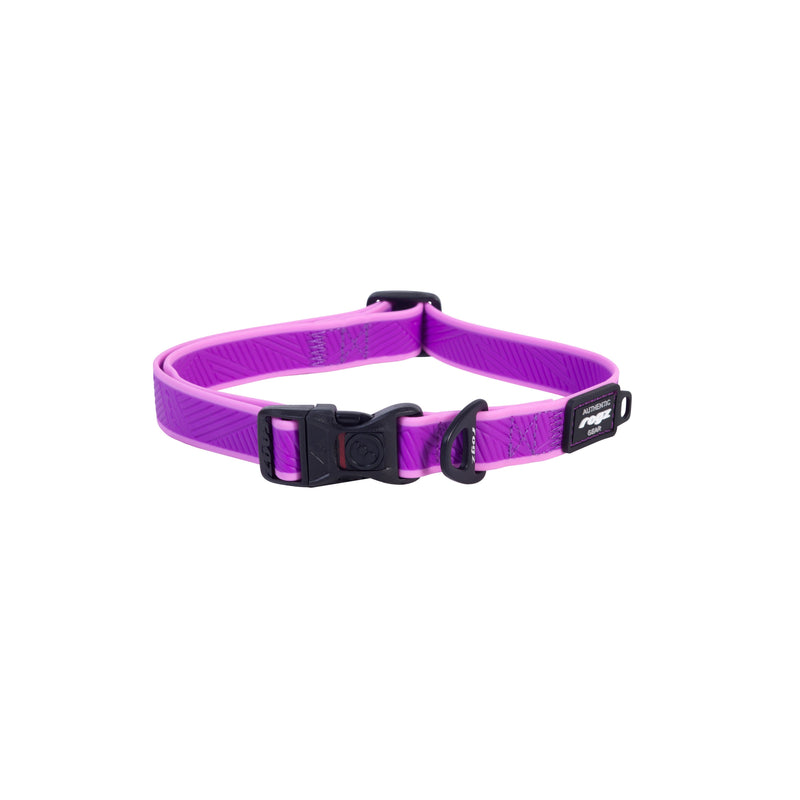 Rogz Classic Amphibian Purple Dog Collar Large (+_+)-Habitat Pet Supplies