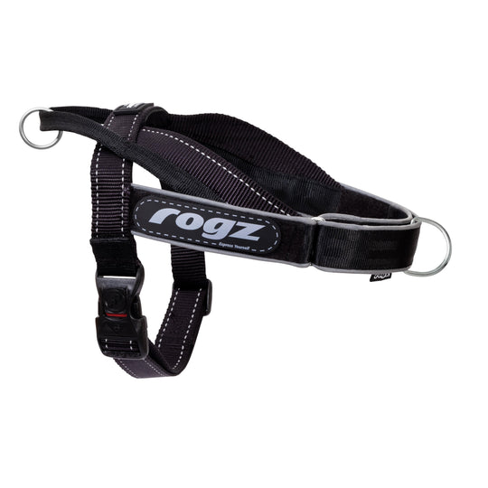 Rogz Utility LetzGo Personalisable Harness Black Med
