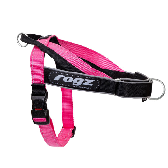 Rogz Utility LetzGo Personalisable Harness Pink Med/Lge