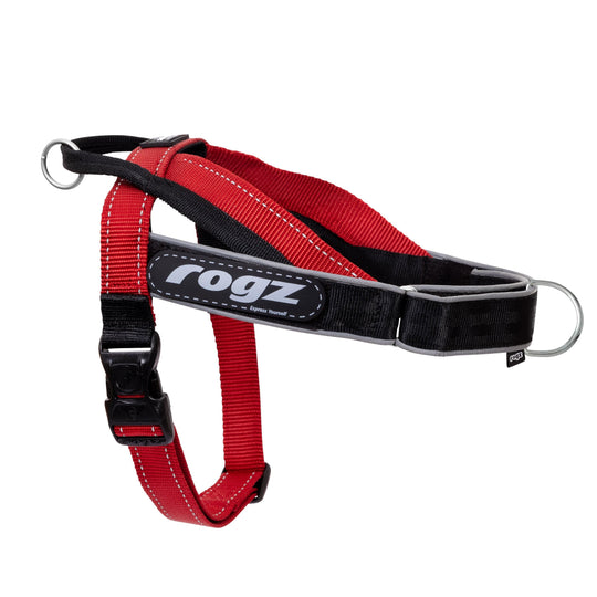 Rogz Utility LetzGo Personalisable Harness Red Med/Lge