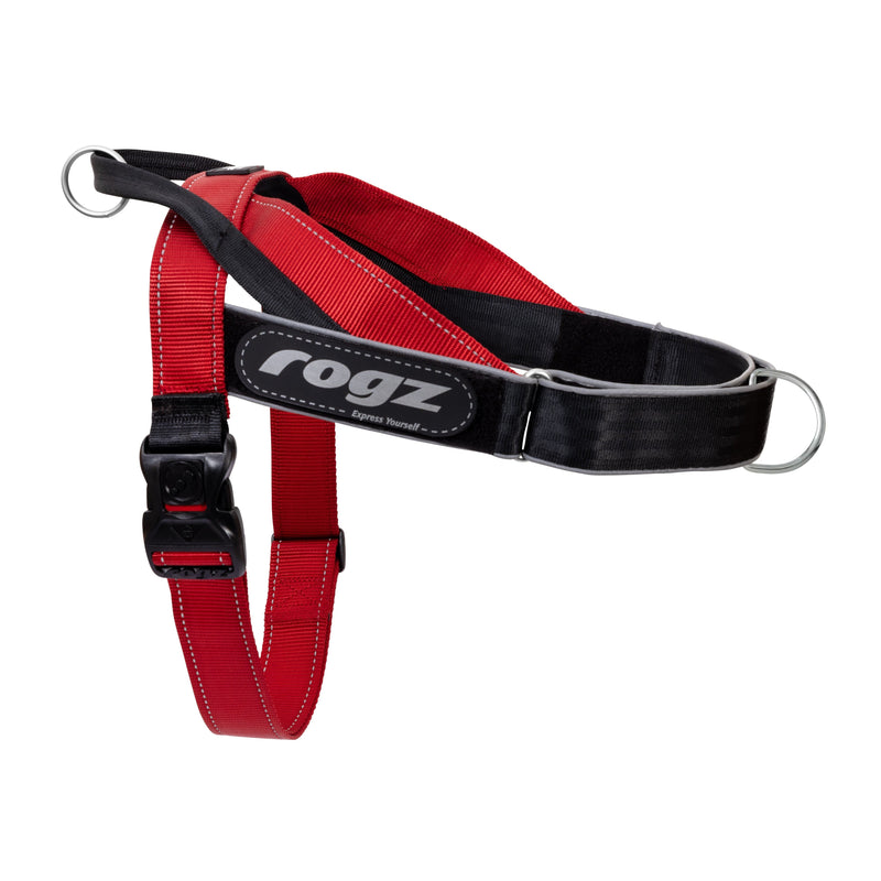 Rogz Utility LetzGo Personalisable Harness Red Xlge-Habitat Pet Supplies