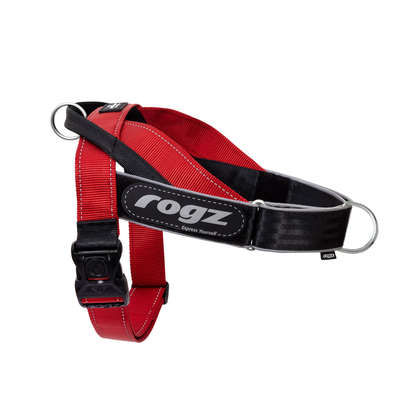 Rogz Utility LetzGo Personalised Harness Red Lge-Habitat Pet Supplies