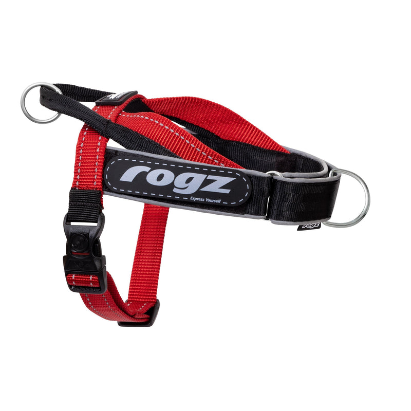 Rogz Utility LetzGo Personalised Harness Red Sml-Habitat Pet Supplies