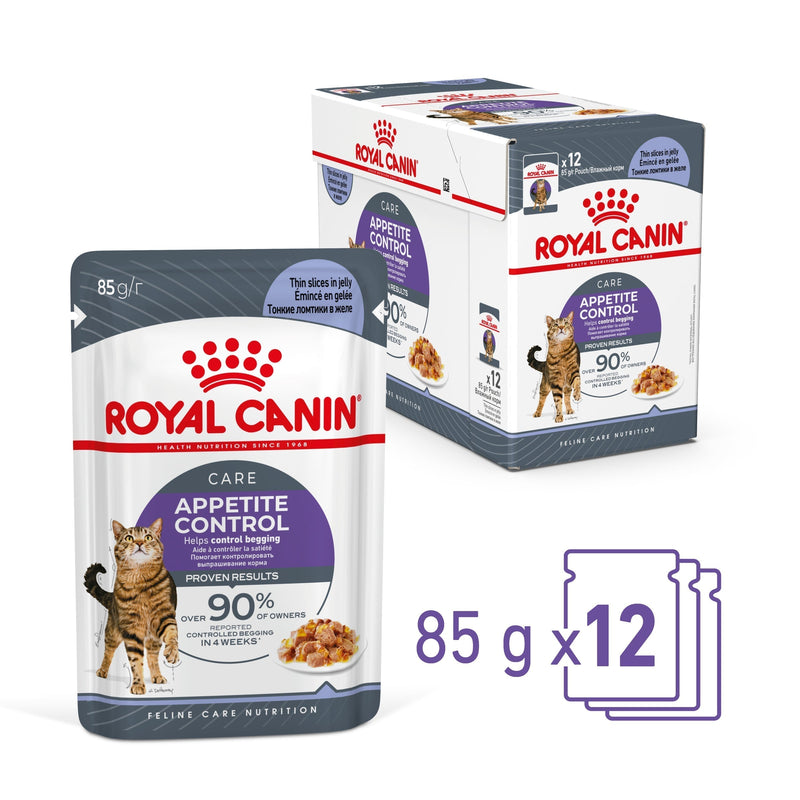 Royal Canin Appetite Control with Jelly Wet Food Pouch 85g x12-Habitat Pet Supplies