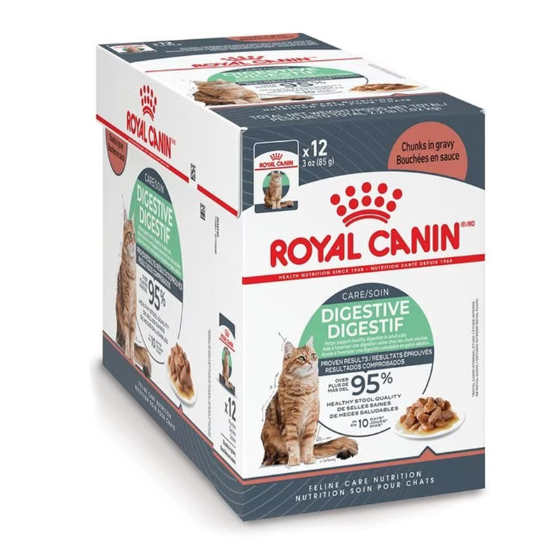 Royal Canin Cat Digestive Care Adult Gravy Pouches 85g x 12 (+_+)-Habitat Pet Supplies