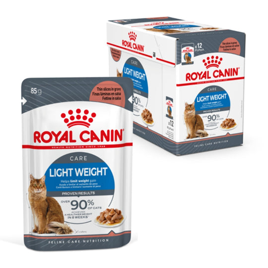 Royal Canin Cat Light Weight Care with Gravy Adult Wet Food Pouches 85g x 12