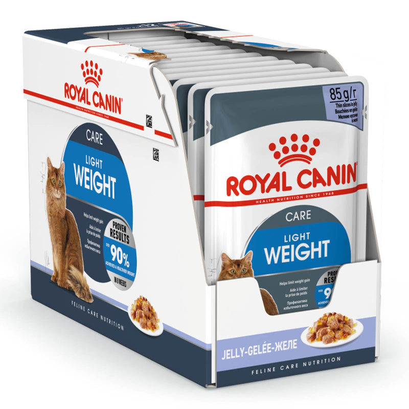 Royal Canin Cat Light Weight Care with Jelly Adult Wet Food Pouches 85g x 12-Habitat Pet Supplies