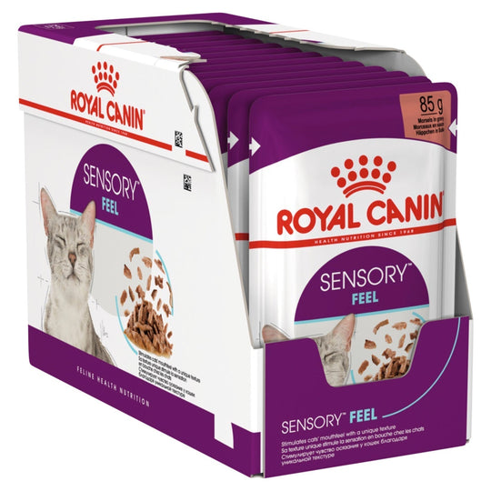 Royal Canin Cat Sensory Feel Gravy Adult Wet Food Pouches 85g x 12
