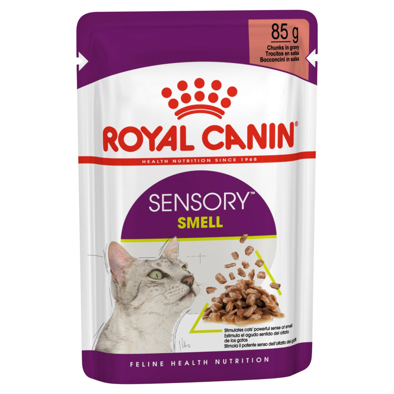 Royal Canin Cat Sensory Smell Gravy Adult Wet Food Pouch 85g :->>-Habitat Pet Supplies