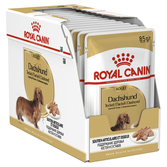 Royal Canin Dog Dachshund Adult Wet Food Pouches 85g x 12