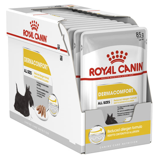 Royal Canin Dog Dermacomfort Loaf Wet Food Pouch 85g x12