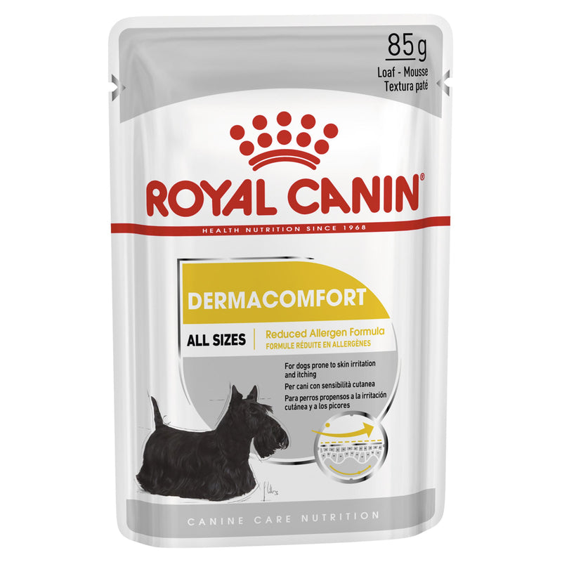 Royal Canin Dog Dermacomfort Loaf Wet Food Pouch 85g (+_+)-Habitat Pet Supplies
